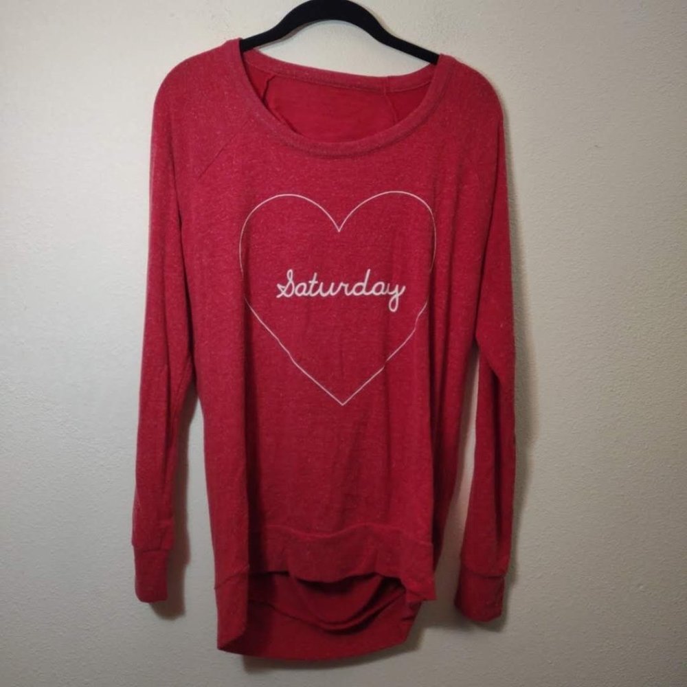 Chaser Red My Tribe Baggy Beach Jumper Open Back S